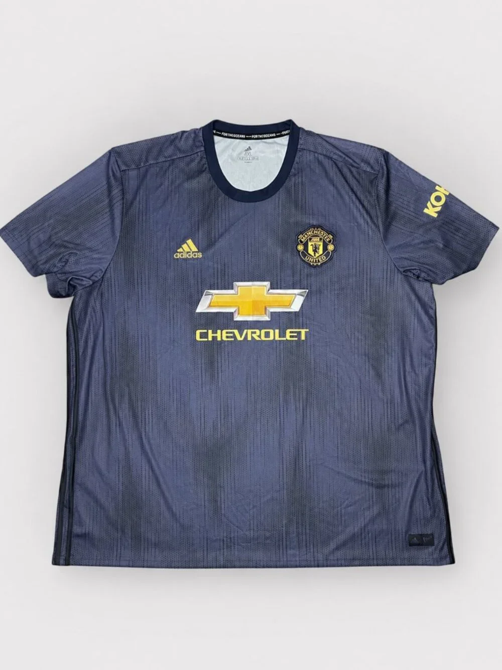 Manchester United Navy Adidas Mammoth #7 Chevrolet Jersey